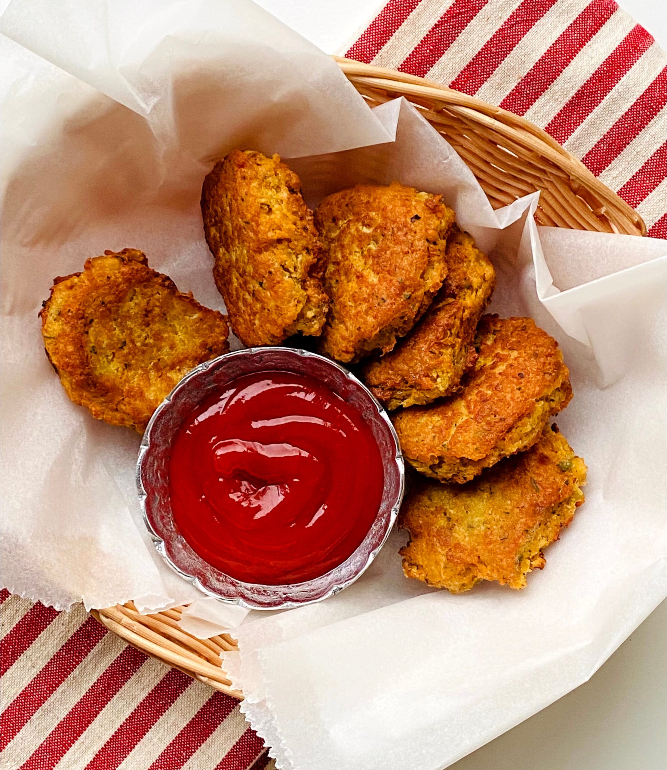 Nuggets de garbanzos y vegetales