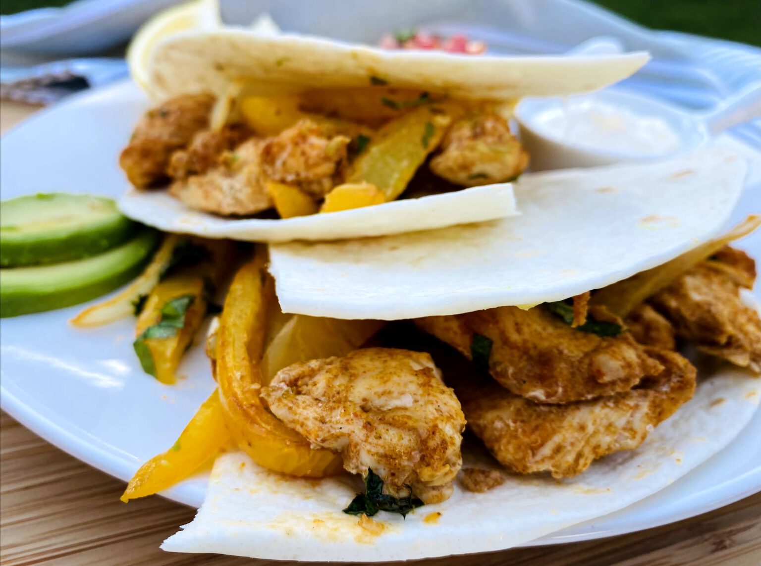 FAJITAS DE POLLO AL HORNO UNA PIZCA DE LUNA