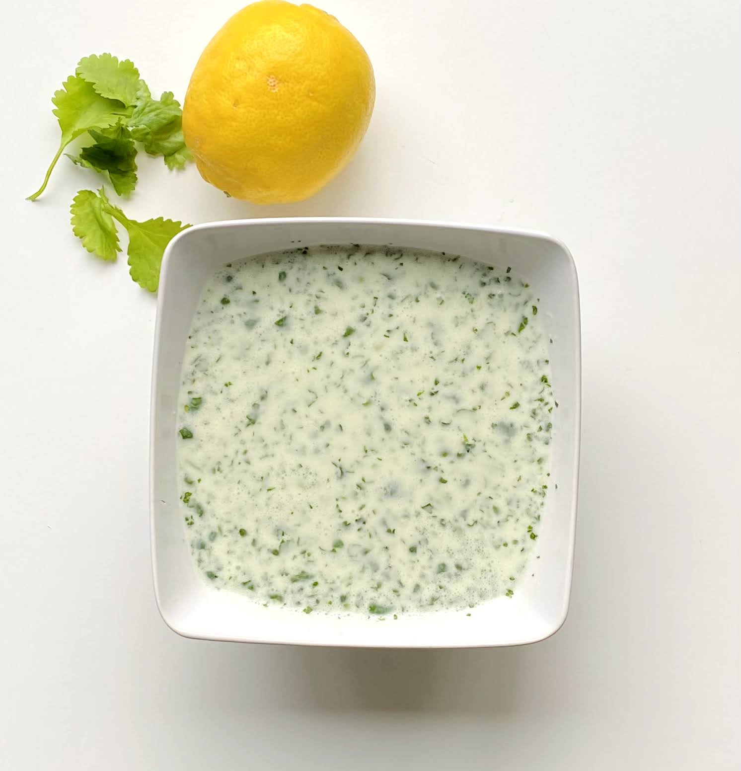 Salsa de cilantro y limón