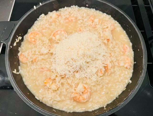 RISOTTO DE CAMARONES - UNA PIZCA DE LUNA