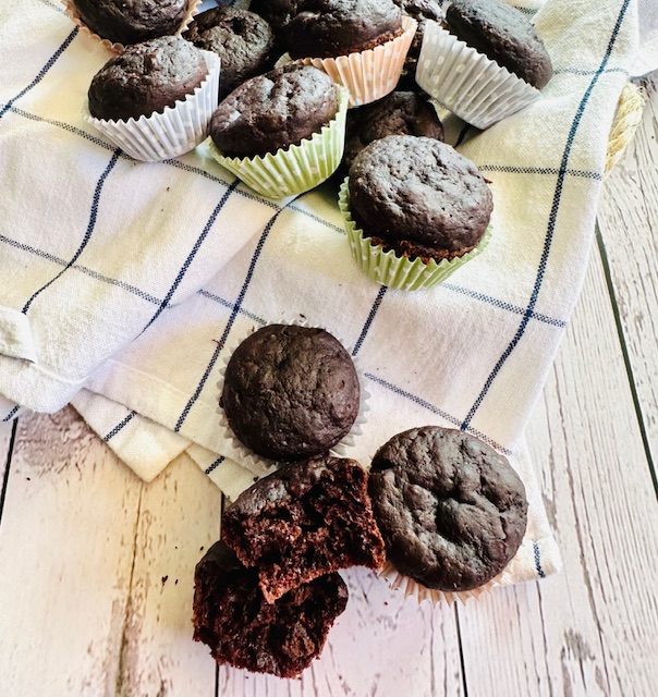 MUFFINS DE CHOCOLATE (MÁS SALUDABLES)