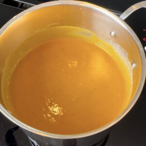 SOPA DE CALABAZA CON LECHE DE COCO