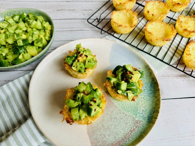 CANASTITAS DE ARROZ RELLENAS