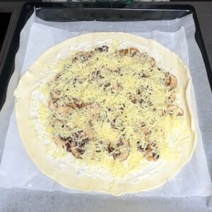 TARTA DE CHAMPIÑONES