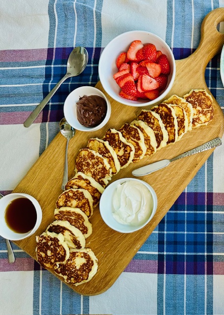 PANQUEQUES DE QUESO RICOTTA