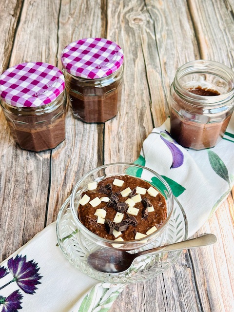 PUDDING DE CHOCOLATE CON CHÍA
