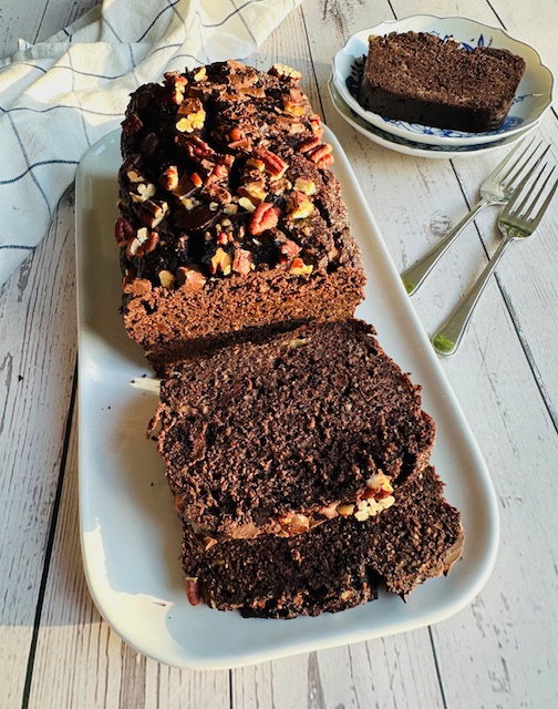BIZCOCHO DE CHOCOLATE Y BANANO (SIN GLUTEN)