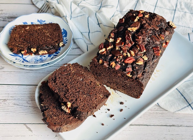 BIZCOCHO DE CHOCOLATE Y BANANO (SIN GLUTEN)