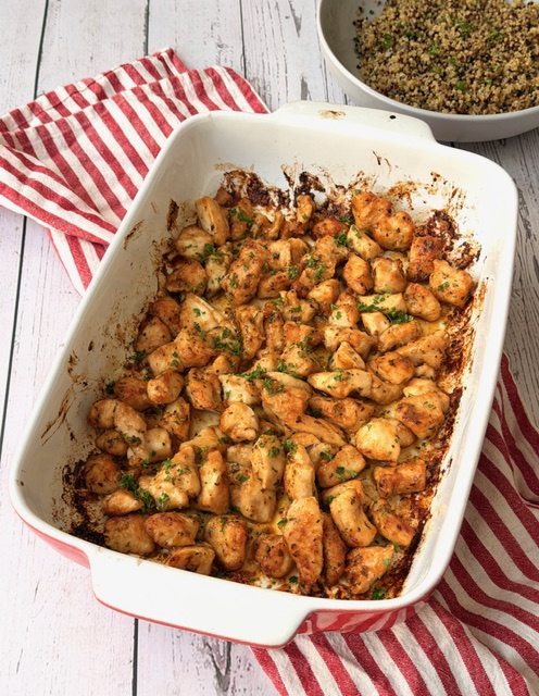 PEDACITOS DE POLLO AL HORNO