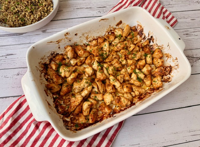 PEDACITOS DE POLLO AL HORNO