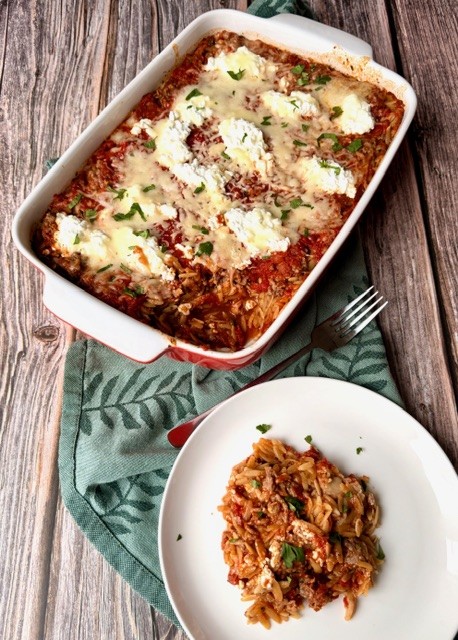LASAGNA DE ORZO Y CARNE