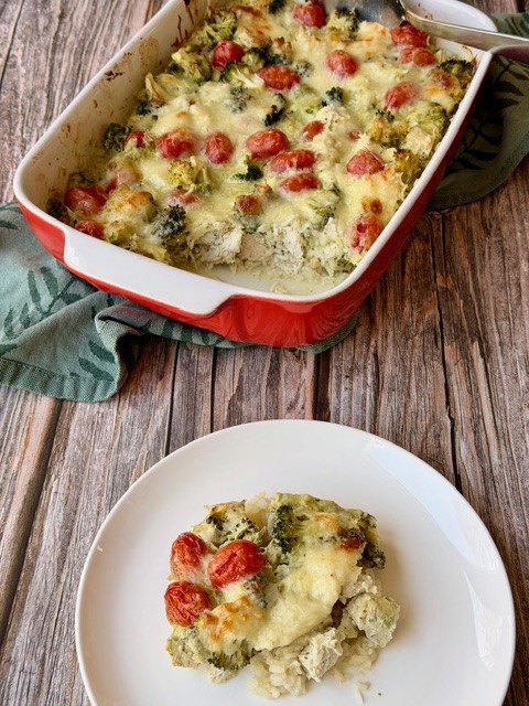 POLLO AL PESTO CON ARROZ