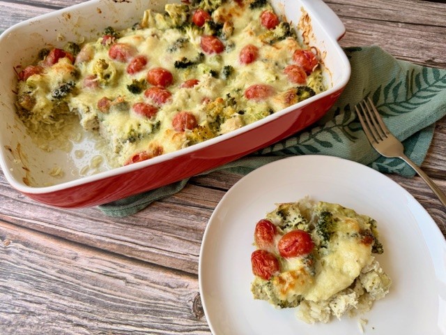 POLLO AL PESTO CON ARROZ