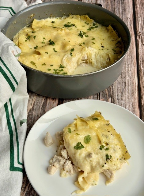 LASAGNA DE POLLO EN SARTEN