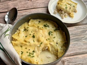 LASAGNA DE POLLO EN SARTEN