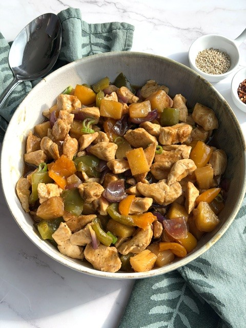 POLLO CON PIÑA AL HORNO