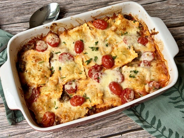 RAVIOLES CON CARNE AL HORNO