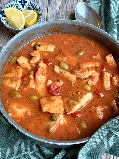 PESCADO ESTILO MEDITERRANEO