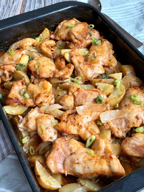 POLLO JUGOSO AL HORNO