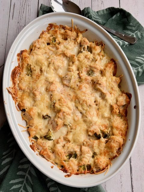 CAZUELA DE POLLO CON BROCOLI Y COLIFLOR