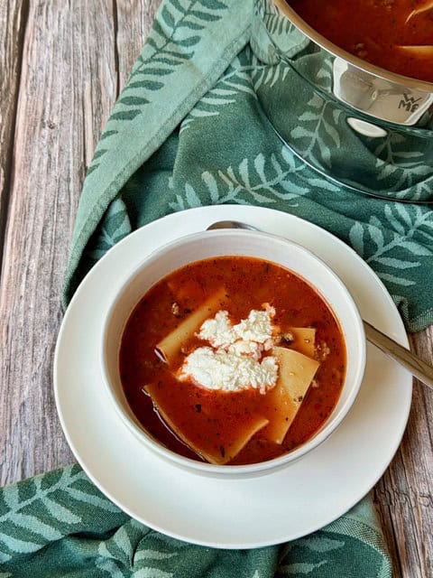 SOPA DE LASAGNA
