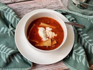 SOPA DE LASAGNA