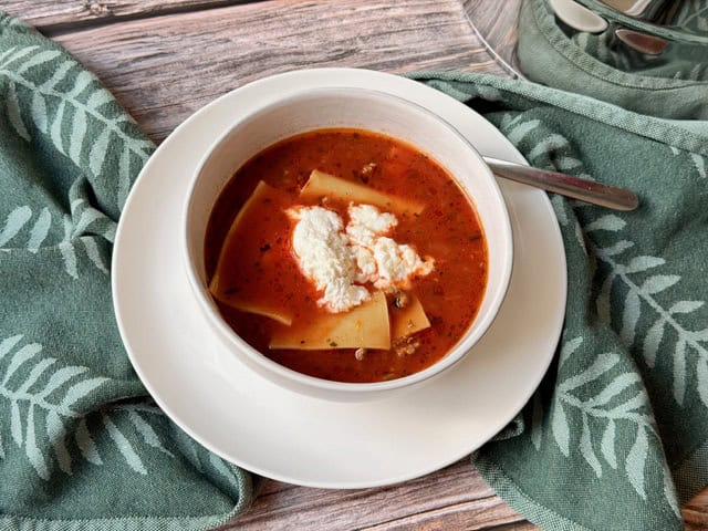 SOPA DE LASAGNA